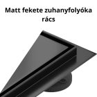 HD Mars 01 Black 80 cm komplett zuhanyfolyóka