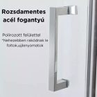 HD MATEO 100x100 szögletes, nyílóajtós zuhanykabin