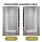 HD MATEO 100x100 szögletes, nyílóajtós zuhanykabin