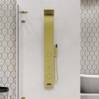 HD Orion Gold 20x140 arany hidromasszázs zuhanypanel, rozsdamentes acél