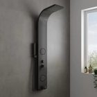 HD Orion Black 20x140 hidromasszázs zuhanypanel, fekete