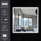HD Pizzo 80x80 cm LED okostükör, páramentesítő funkcióval