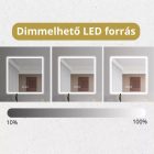 HD Pizzo 80x80 cm LED okostükör, páramentesítő funkcióval