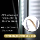 HD Pizzo 80x80 cm LED okostükör, páramentesítő funkcióval