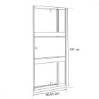 Flexi állítható zuhanyajtó 76-91x185 cm