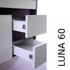 Luna 60 alsó szekrény mosdóval sonoma tölgy-fehér