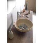 PRIORI kerámiamosdó, átm:42cm, bézs, kék mintával 06 PI011