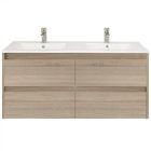 Porto 120 alsó fürdőszoba bútor mosdóval sonoma tölgy színben