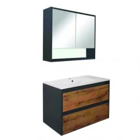   Porto 80 komplett fürdőszoba bútor antracit-country tölgy színben