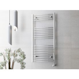   Sanimix 600x1400 mm íves törölközőszárító radiátor, króm