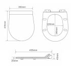 Ride fali, rimless WC soft close ülőkével 