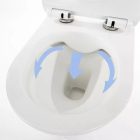 Ride fali, rimless WC soft close ülőkével 